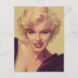 Carte Postale Marilyn en noir