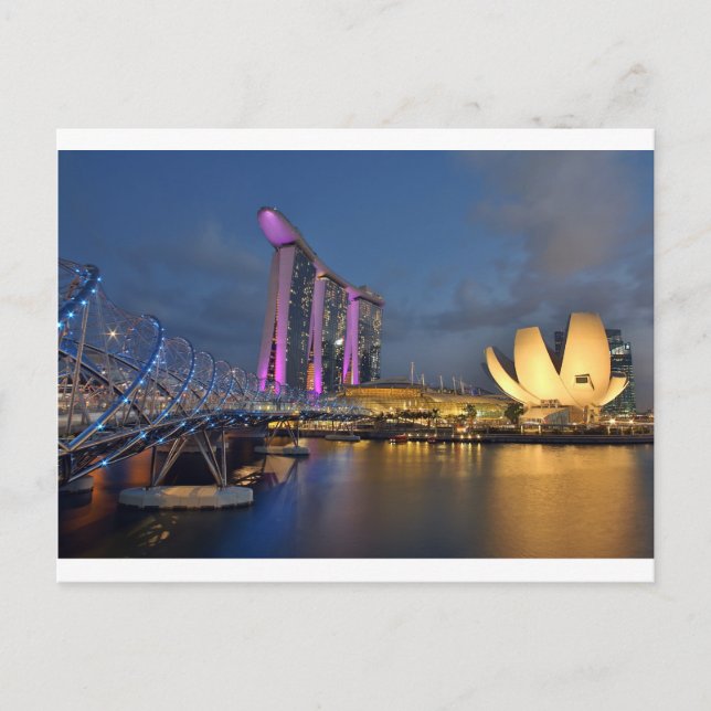 Carte Postale Marina Bay Sands hôtel de luxe Singapour (Devant)