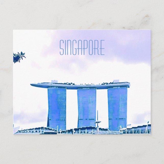 Carte Postale Marina Bay Sands Singapour Voyage (Devant)
