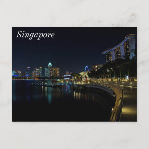 Carte Postale Marina Bay Walkway de Singapour