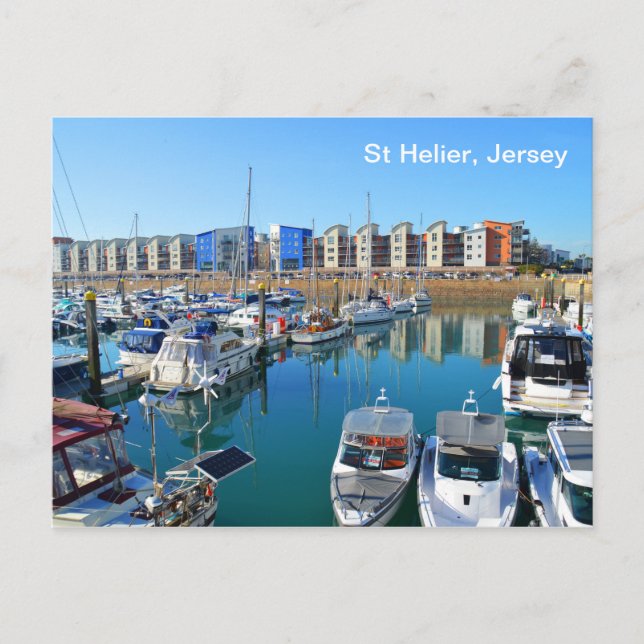 Carte Postale Marina de St Helier, Jersey (Devant)