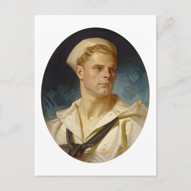 Carte Postale Marine américaine par Joseph Leyendecker (Devant)