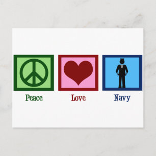 Carte Postale Marine de l'amour pour la paix