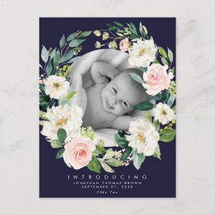 carte postale marine et floral roux nouvelle photo