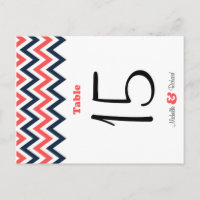 Marine moderne et Coral Chevron & Lovebirds Mariag