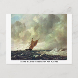Carte Postale Marine Par Jacob Isaackszoon Van Ruisdael
