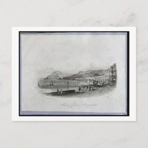 Carte Postale Marine Terrace, Aberystwyth, 1844 (gravure et une