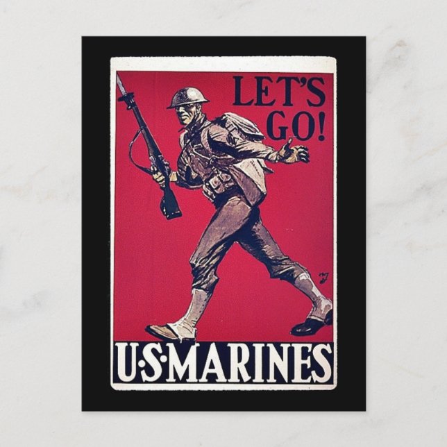 Carte Postale Marines des États-Unis (Devant)