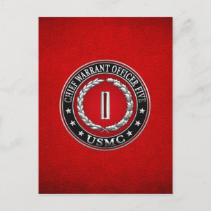 Carte Postale Marines des États-Unis : Adjudant-chef cinq (Adjud