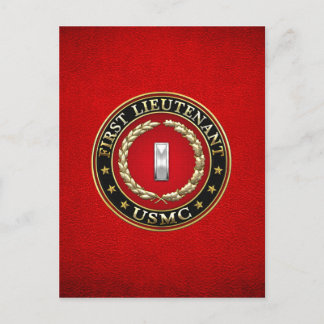 Carte Postale Marines des États-Unis : Premier lieutenant (USMC
