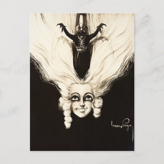 Carte Postale Marionnette Vintage de cheveux de perruque Aristoc (Devant)