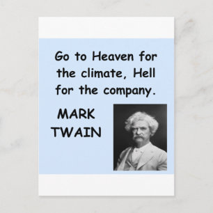 Carte Postale Mark Twain