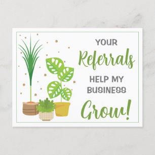 Carte Postale Marketing de renvoi plante