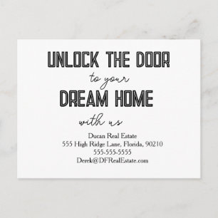 Carte Postale marketing immobilier de référencement vendre po