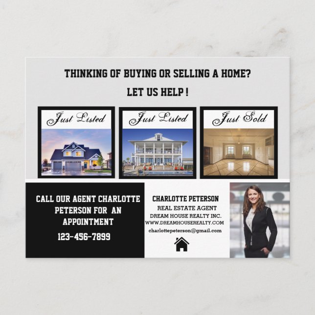 Carte Postale Marketing immobilier moderne (Devant)