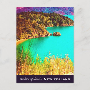 Carte Postale Marlborough Sounds Voyage en Nouvelle-Zélande