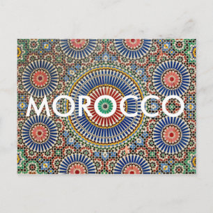 Carte Postale maroc arab mosaïque islam motif religieux