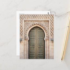 Carte Postale Maroc Hassan Tour Porte traditionnelle Rabat