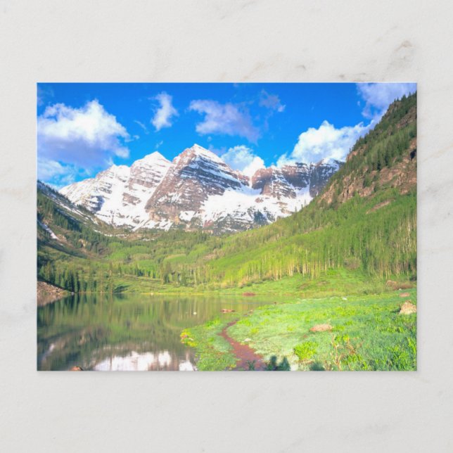 Carte Postale Maroon Bells Summer Meadow (Devant)