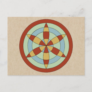 Carte Postale Marque de sortie Suffolk Hexafoil (Daisy Wheel)