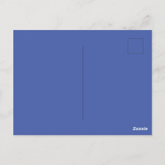 Carte Postale Marque personnalisée Moyen Bleu Image Parfait Stan (Dos)