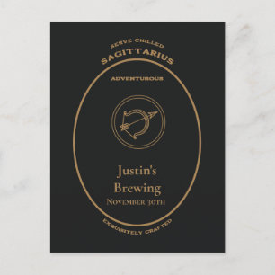 Carte Postale Marque, Signes Zodiac, Sagittarius personnalisable