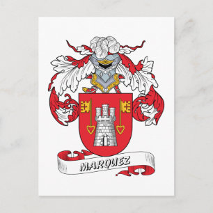 Carte Postale Marquez Family Crest