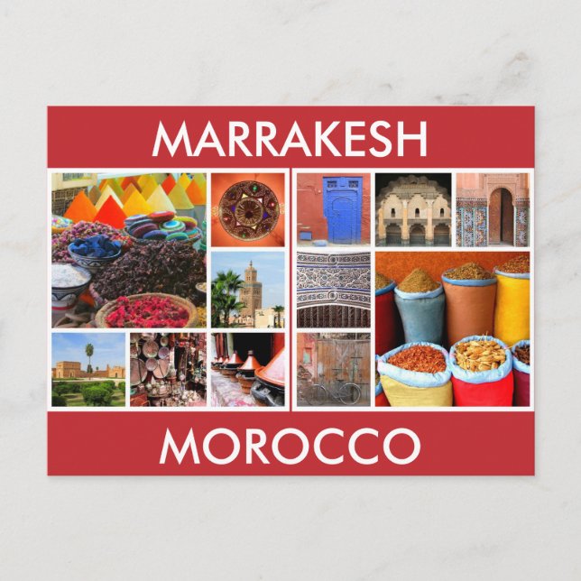 Carte Postale marrakech scènes marocaines (Devant)