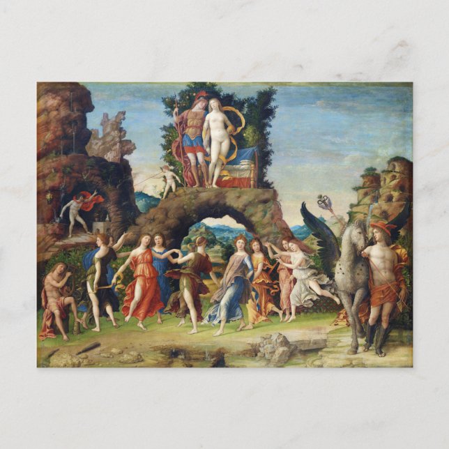 Carte Postale Mars et Vénus La Parnasse par Andrea Mantegna (Devant)