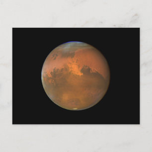 Carte Postale Mars (télescope de Hubble)