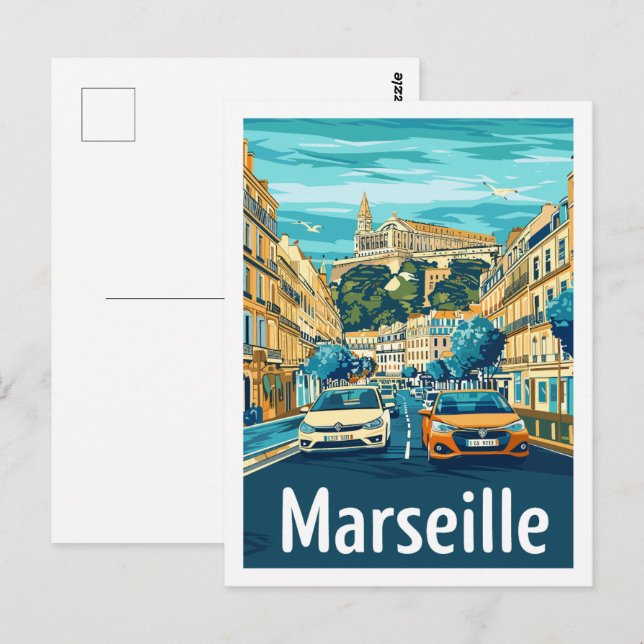 Carte Postale Marseille France Lieu de voyage célèbre (Devant / Derrière)