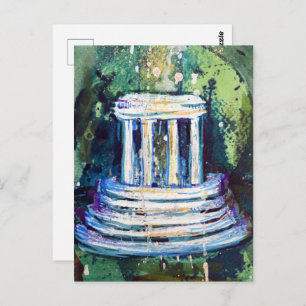 Carte Postale Marshall Michigan Fountain Abstrait Art