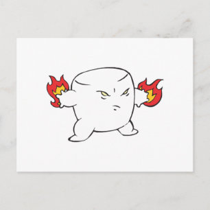 Carte Postale marshmallow rôti