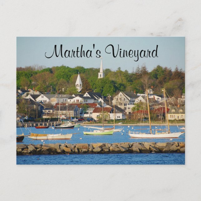 Carte postale Martha's Vineyard Harbour Cape Cod (Devant)