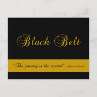 Martial Arts Black Belt Voyage Félicitations