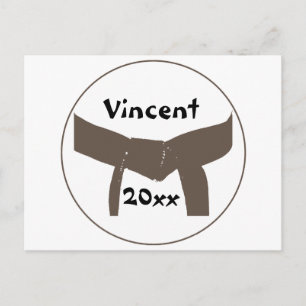 Carte Postale Martial Arts Brown Belt
