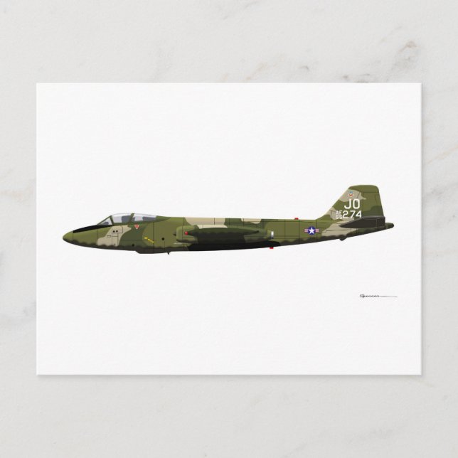 Carte Postale Martin B-57 Canberra (Devant)