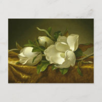 Martin Johnson Heade - Magnolias sur Gold Velvet