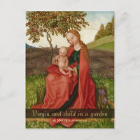 Martin Schongauer La vierge et l'enfant dans le ja
