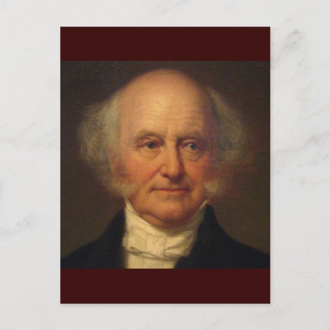 Carte Postale Martin Van Buren 8e Président (Devant)