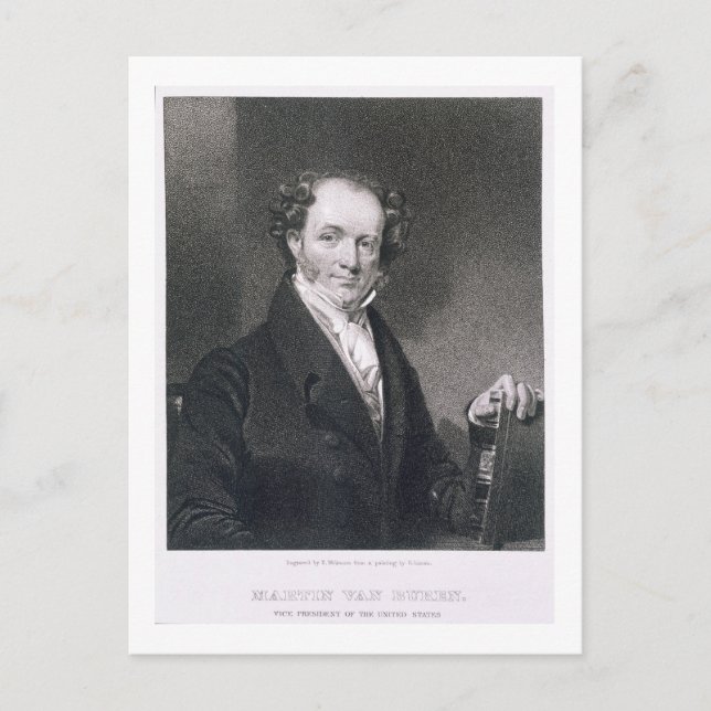 Carte Postale Martin Van Buren, gravé par E. Wellmore (engravi (Devant)