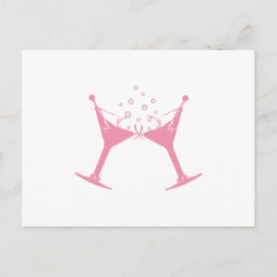 Carte Postale Martini Glass