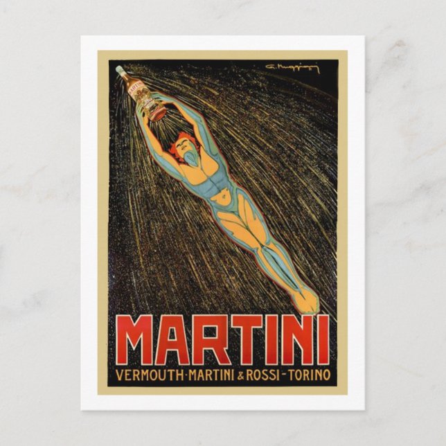 Carte Postale Martini Vermouth (Devant)