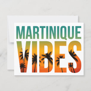 Carte postale Martinique Vibes   Coucher de soleil
