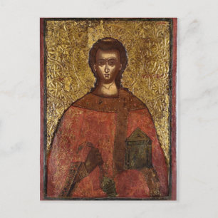 Carte Postale Martyr Saint-Laurent Icône chrétienne orthodoxe