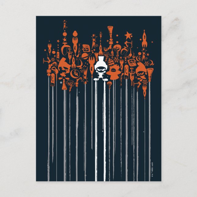 Carte Postale MARVIN THE MARTIAN™ Armes de destruction massive (Devant)