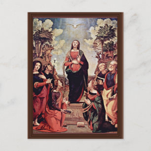 Carte Postale Mary And Saints : St. Catherine St. Margaret St. J