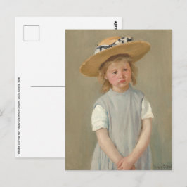 Carte Postale Mary Cassatt - Enfant en paille Casquette