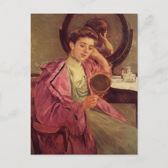 Carte Postale Mary Cassatt - Femme à la Toilette (Devant)