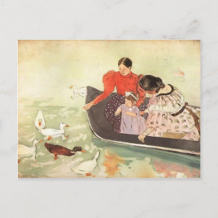 Carte Postale Mary Cassatt - Nourrir les canards